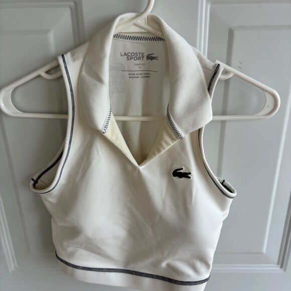 BNWT - Lacoste Sport - Women's Polo Style Stretch Sport Bralette - Size M - Picture 5 of 9